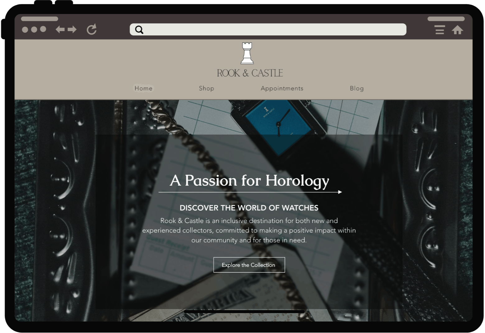 Rook and Castle website